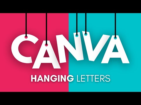 Hanging Text Effect in Canva