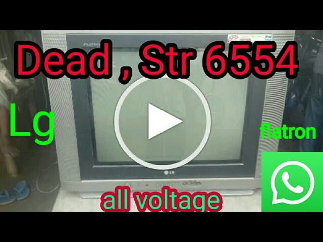 How To Repair Dead Lg Tv Power Supply Str 6554 Youtube