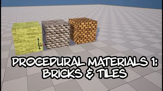 Procedural materials 1: Bricks and Tiles