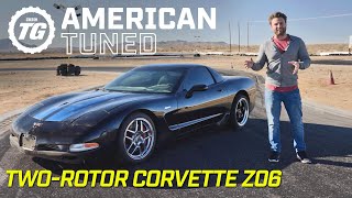 FlameSpitting TwoRotorSwapped Corvette Z06 | Top Gear American Tuned