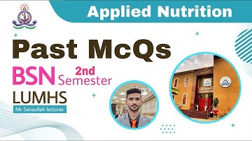 Applied Nutrition | BSN  2nd Semester | Past McQs LUMHS University Jamshoro