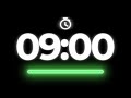 Temporizador 9 Minutos con Alarma ⏱️ Cuenta Regresiva 540 Segundos | 9 Minute Timer