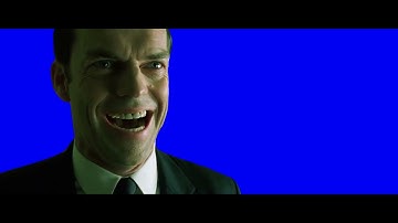 Agent Smith Evil Laugh - Blue Screen