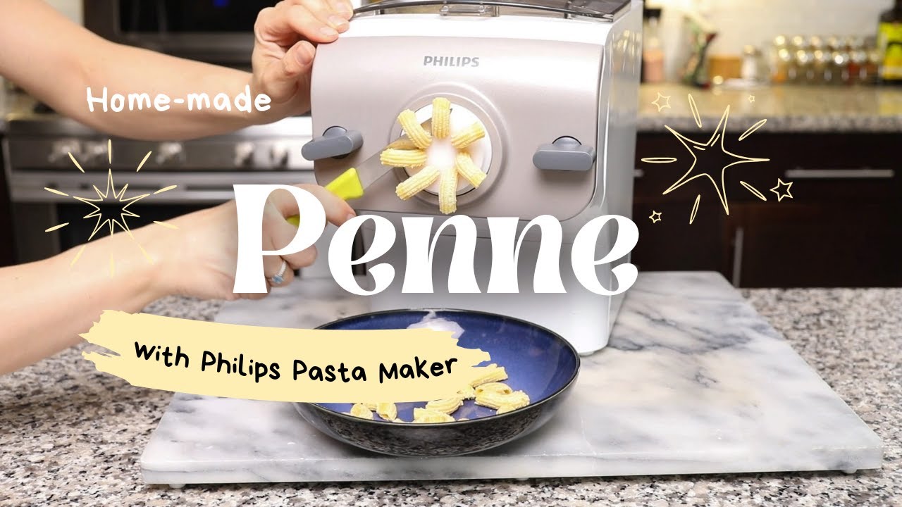 Making Homemade Penne Pasta with Philips Pasta Maker 