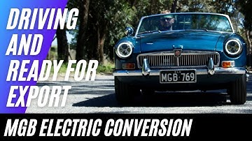 Tesla Powered Restomod Classic Electric MGB Roadster Conversion: Driving and ready for export!