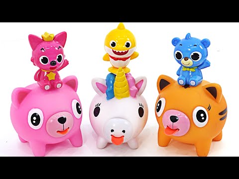 Baby sharks and friends ate the <strong>witch</strong>&amp;#39;s apple and turned into animals! Stick out your tongue