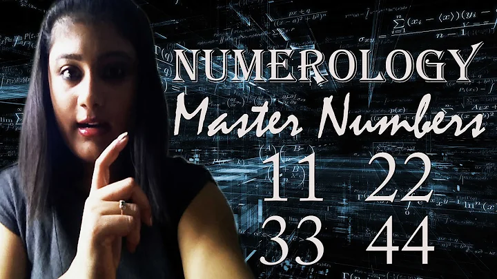 THE MASTER NUMBERS 11  22  33  44