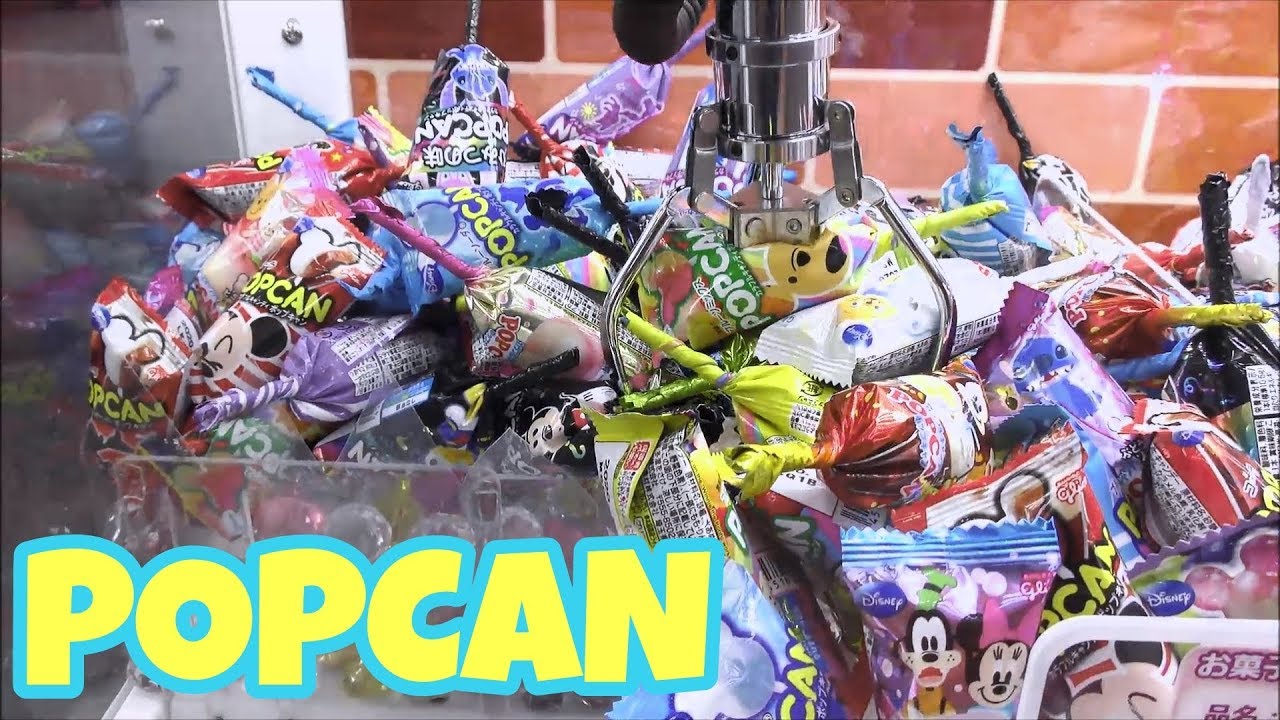 かわいいキャンディ！ポップキャン山盛りのミニクレーンゲーム！ - YouTube