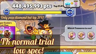 CookieRun Ovenbreak: Timekeeper Cookie normal trial low spec!