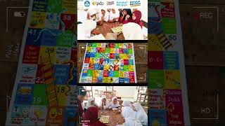 Kegiatan numerasi asik dengan ular tangga. di tiap-tiap angka banyak pertanyaan @kampus.merdeka