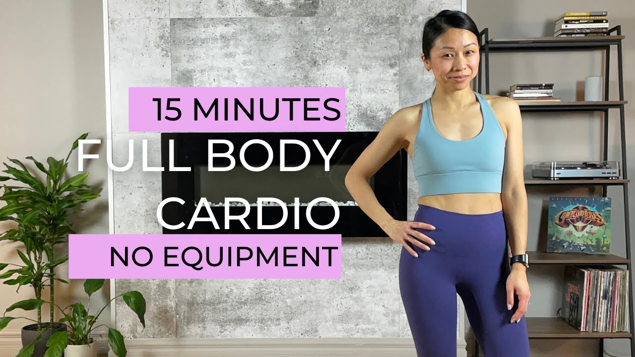 15 MIN FULL BODY CARDIO WORKOUT at home - low impact, no equipment ...