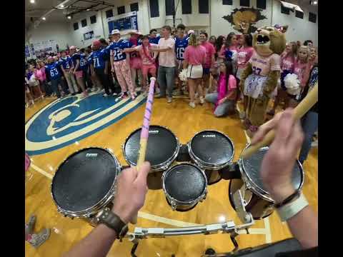 Drumline plays JIG 2 BLINDFOLDED!