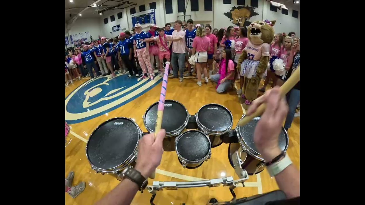 Drumline plays JIG 2 BLINDFOLDED!