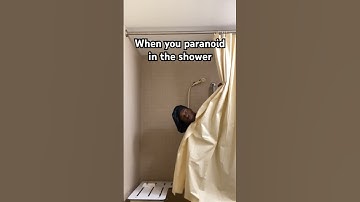 How it be when you think someone else is in the bathroom with you 😂😂 #skit #paranoid #shower #fyp