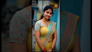 Vibrant Yellow & Mint Floral Saree Styling Mood For Elegant Women