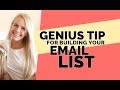 Genius Tip for Building Your Email List with Printables