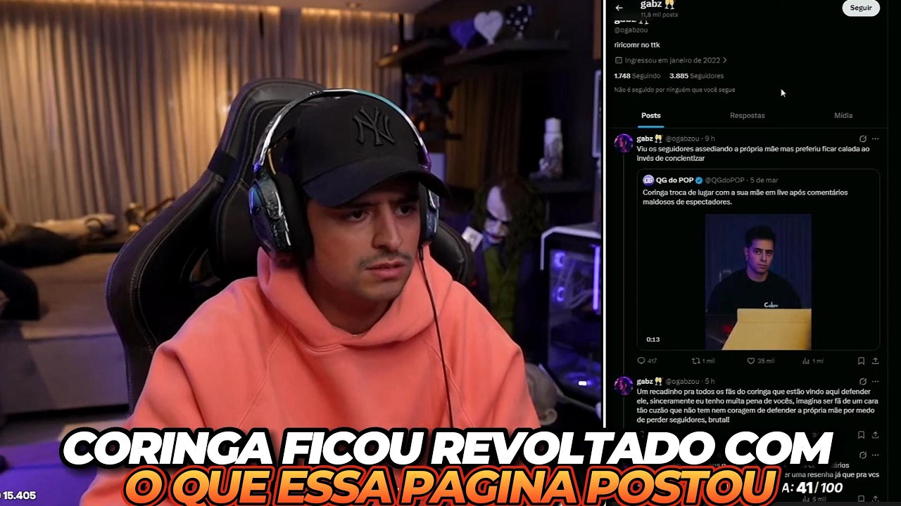 CORINGA FICOU REVOLTADO COM ESSA PAGINA FALANDO DA MÃE DELE