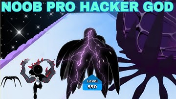 NOOB VS PRO VS HACKER VS GOD  in Venom Run 3D Biggest Update