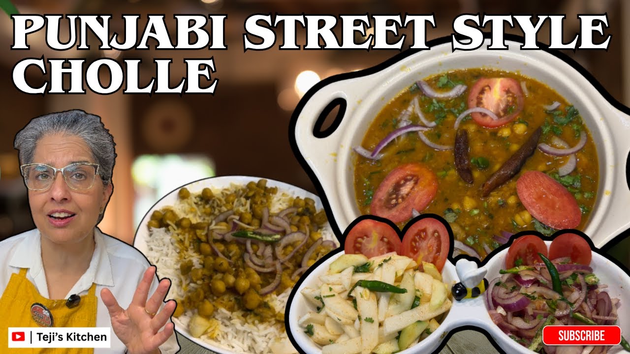 Punjabi Street Style Chole Recipe | Authentic Amritsari Chana Masala | Teji’s Kitchen 