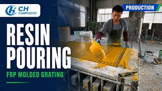 FRP Grating Resin Casting and Fiberglass Layup in Mold