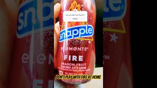have you tried Snapple element fire? #metalicastalica #fastfood #funny #kellyyoung #hotdog