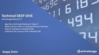 ActiveImage for Hyper-V - Deep Dive Net Worth