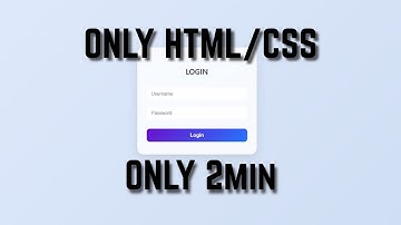Build a Simple Login Form with HTML & CSS in 2 Minutes #part2 #css #html #webdevelopment #website