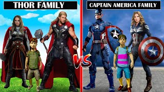 THOR Family vs CAPTAIN AMERICA Family in GTA 5!