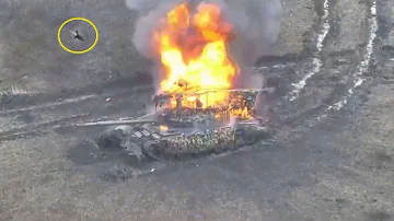 Russia has launched a new tank attack in the south of Ukraine, but a strange thing happened