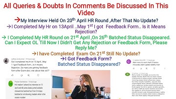 TCS All doubts Cleared 2022||TCS update||Interview Batched Status||Exam OL|| JL Feedback form