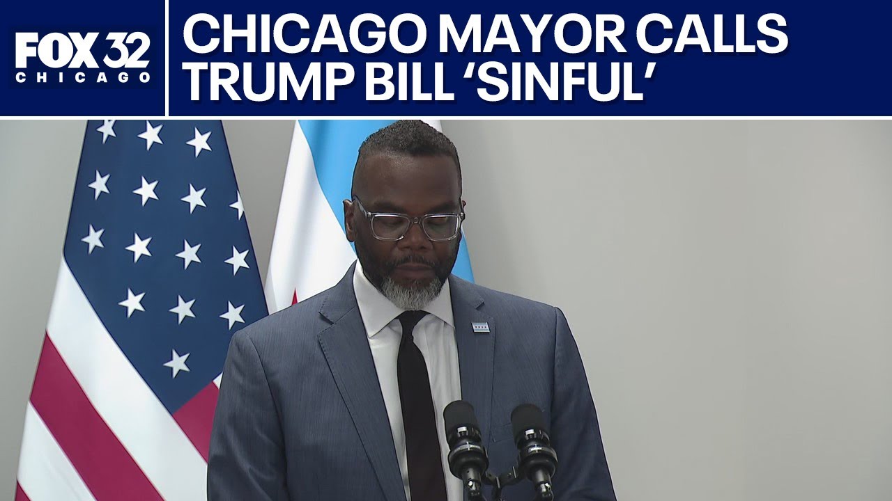 ‘Abomination, sinful, unholy:’ Chicago mayor on Trump bill - YouTube