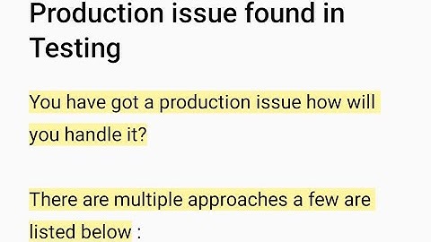 Production Issue|How will you handle|Few approaches|Scenario-2