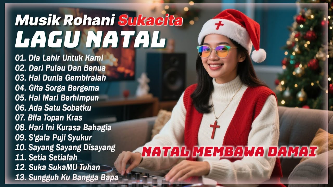 LAGU NATAL ❤️ Dia Lahir Untuk Kami ❤️ Dari Pulau & Benua ❤️ Gita Sorga Bergema ❤️ Hai Mari Berhimpun