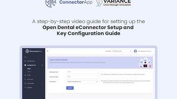 Open Dental eConnector Setup and Key Configuration Guide | Variance InfoTech Pvt Ltd