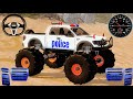 Impossible OfF-Road Monster Truck Driver Racing #3-Police Ramp car Driving 3D - IOS GamePlay