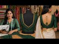 Latest new model blouse design back cutting and stitching