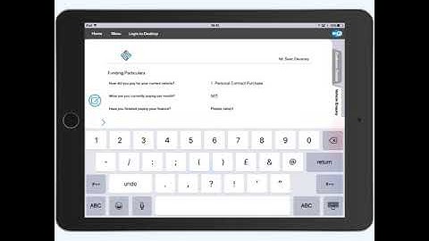 Add Customer vehicle enquiry ipad