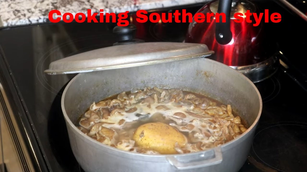 Cooking a southern dish with Grandma |Chitterling