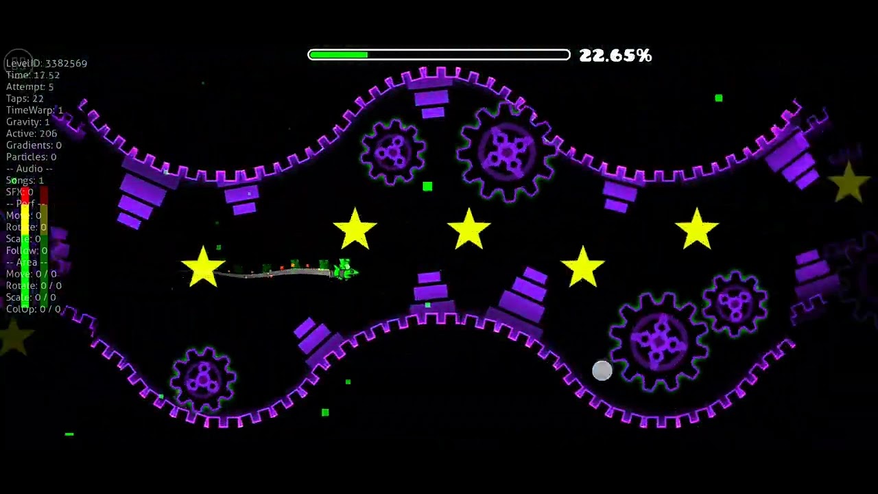 Playing tiny tunes on geometry dash - YouTube