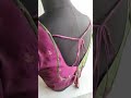 Beautiful Back Neck Patch Work Blouse Design stylish Dori Back Blouse #yktailorartist
