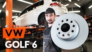 Montering Bromsskiva ventilerad och solid VW GOLF: videoinstruktioner