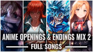 Anime Openings \u0026 Endings Mix 2 [Full Songs]