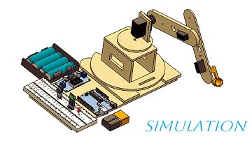 Foundry robot simulation in solidworks motion study