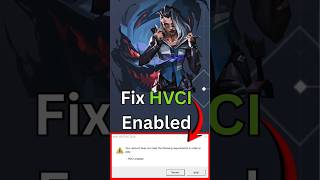 Fix Valorant HVCI on Windows 11 #shorts