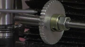 Cutting a Gear With a Motorized Rotary Table (Part2)