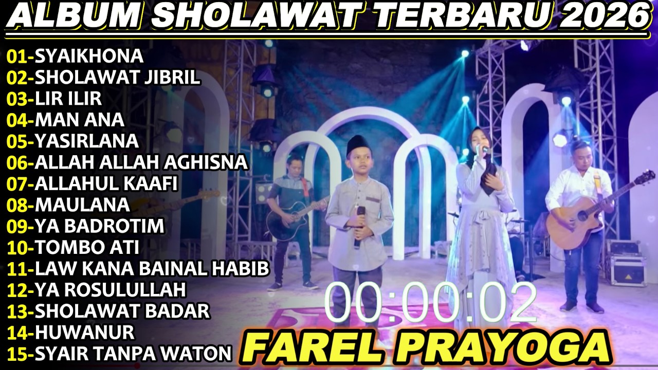 FAREL PRAYOGA SYAKHONA FULL ALBUM TERBARU 2026!!YASMIN SHOLAWAT