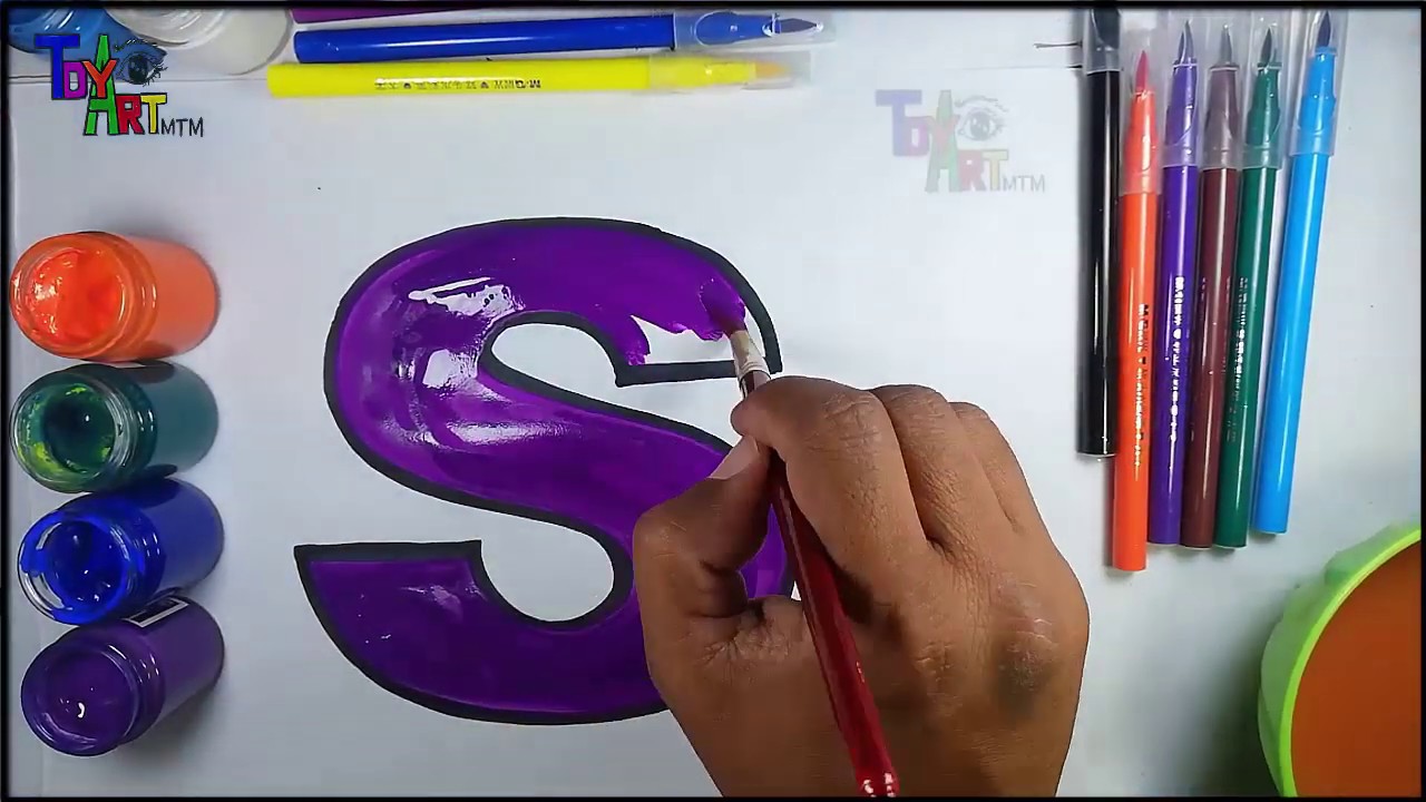 How To Learn Alphabet A to Z Coloring and Drawing Easy Step By Step Learn ABC For Kids ToyArt MTM