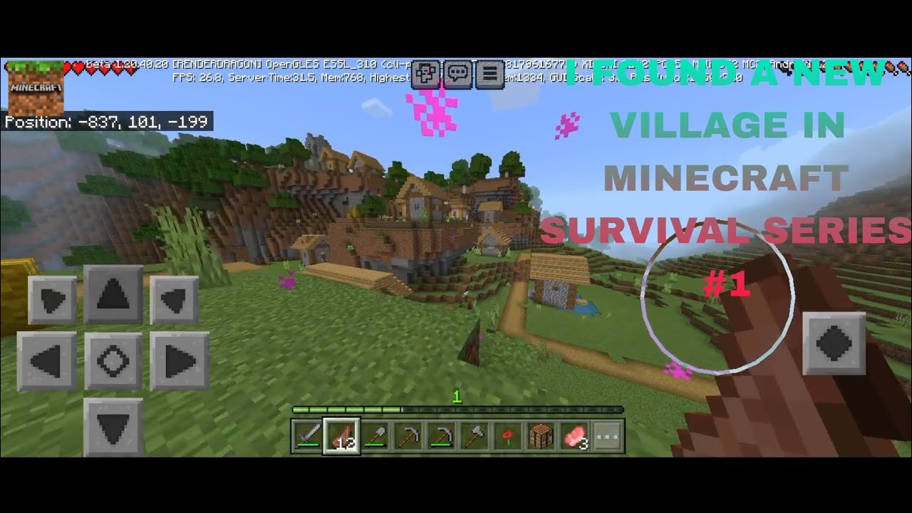 I Found a New Village In Minecraft Survival Series Part 1|| GAME ...