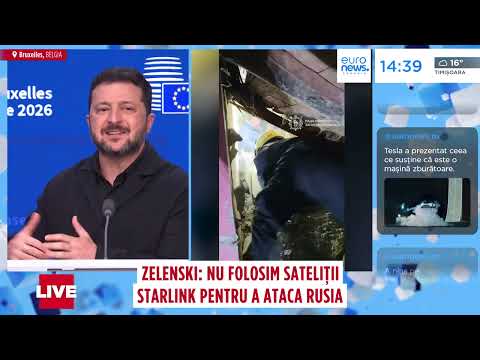 Zelenski la Consiliul European: Nu folosim sateliții Starlink pentru a ataca Rusia