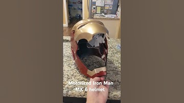 Motorized Iron man helmet 3d printed